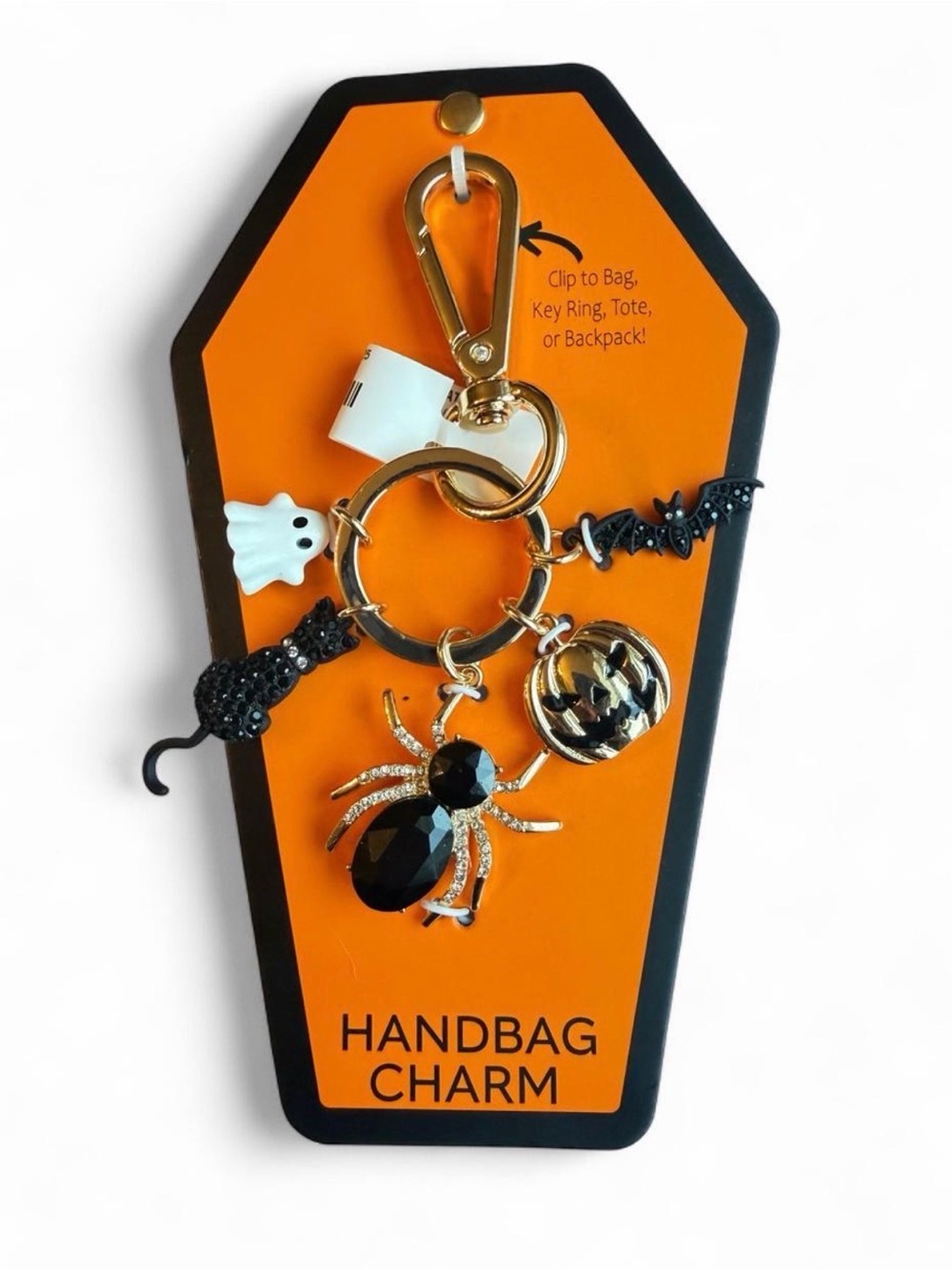 True to Form Halloween Handbag Charm Keychain - Ghost Bat Black
Cat Pumpkin